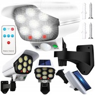 DUMMY CCTV KAMERA LED SOLÁRNE LAMPA S POHYBOVÝM SENZOROM MONITOROVANIE ZÁHRAD