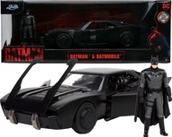 SÚPRAVA BATMANA FILM VOZIDLO BATMOBILE AUTO 1:24 + KOVOVÁ POSTAVKA