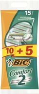 Holiaci strojček Bic Comfort 2 Pouch 10+5 ks