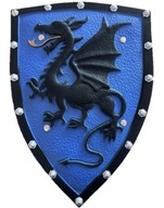 RYTIERSKÝ ŠTÍT S RÚČKOU RYTIER ARMOR DRAGON VEĽKÝ 49/35 CM PU