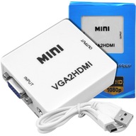 ADAPTÉROVÝ KÁBEL VGA+AUDIO NA HDMI 1080P