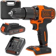 Príklepový skrutkovač BDCHD18NT 18V 2-rýchlostný, BODY + Kufor, BLACK & DECKER + BD