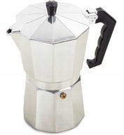 Kávovar, hliníkový kávovar, 9 šálok, 450 ml