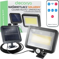 SOLÁRNE LED LAMPA CELOROČNÁ ZÁHRADA IP65 DIAĽKOVÉ OVLÁDANIE