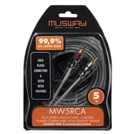 Musway MW5RCA RCA-RCA kábel 5 metrov OFC meď 99,9%