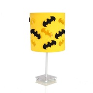 Nočná lampa Batman žltá s čiernym batmanom.