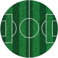 Oblátka na futbalovú TORTU, TURF, FUTBAL, 16 cm