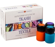 Sada farieb na textil 12 cols x 20ml DECOLA Textile