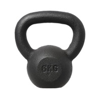 Čierny KETTLEBELL 6kg HMS ODOLNÝ TRÉNING