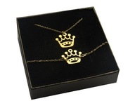 Zlatý set CELEBRITY CROWN CROWN SILVER 925