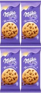 Krehké sušienky Milka XL Cookie Choco s čokoládou 184g x4