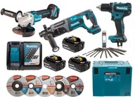 Sada Makita Hammer Drill Grinder Skrutkovač