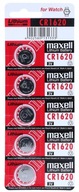 Maxell Lithium Battery CR1620 3V - 5 ks.