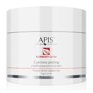 APIS Raspberry Glow malinový cukrový peeling 220g