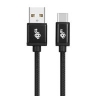 USB-USB C kábel 1,5m, čierny reťazec