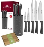 GERLACH SMART ŽULOVÉ NOŽE 5 EL + NATUR DOSKA 30x24