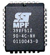 39VF512 PLCC32 SST paralelná flash pamäť - 5ks