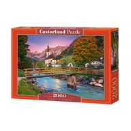 PUZZLE 2000 EL MOUNTAINS ALPS NEMECKO ZÁPADNÝ KOSTOL