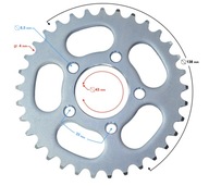 Romet 415-33z ozubené koleso / verzia 2