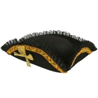 Čierny karneval Captain Pirate HAT