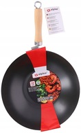 HLBOKÁ WOK PANVA 30 CM S DREVENOU RÚČKOU 0453