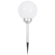 Záhradná solárna lampa Milky Ball, pr. 20 cm 4 LED