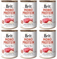 Brit Mono Protein Beef & Rice 6 x 400 g