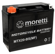 Moretti MTX20-BS YTX20 18Ah 270A AGM batéria