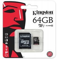 PAMÄŤOVÁ KARTA PRE SMARTPHONE microSD 64GB + ADAPTÉR