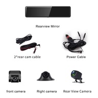 12-palcový WiFi Dual Dash Cam GPS rekordér