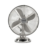 VÝKONNÝ VENTILÁTOR, KOVOVÝ STOLNÝ VENTILÁTOR, STOLNÝ, tichý motor, 30cm