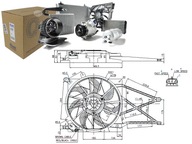 VENTILÁTOR RADIÁTORA (S POUZDROM) OPEL ASTRA G, AST