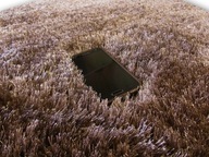 Hrubý koberec Polyester Shaggy 140x190 + lurexové trblietky