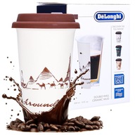 DeLonghi termohrnček, keramika, silikónové viečko, káva, čaj, 300 ml