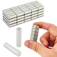 5x8 N38 valcový neodymium magnet 70 kusov