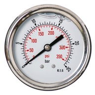 GLYCERÍNOVÝ MANOMETER 63MM ZADNÉ 1/4 25 BAROVÉ HODINY