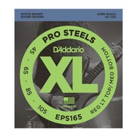 D'Addario EPS165 ProSteels Bass Custom Light struny 45-105 Long Scale