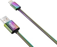 1m USB kábel IPHONE Lightning MFI 1m oceľový oplet