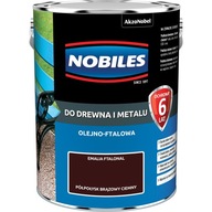 Nobiles na drevo a kov ftalonový smalt Dark Brown 5l