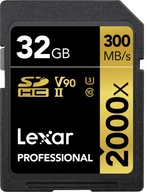 Lexar SDHC Professional 32 GB 300 MB/s UHS-II 2000x