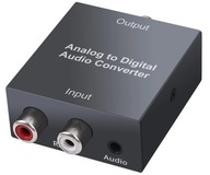 CINCH CONVERTER 2xRCA TO TOSLINK SPDIF AUX ANALOG -> DIGITAL ADAPTER