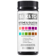 Keto Glucose Ketón Test Strip BeKeto 100pcs Ketosis