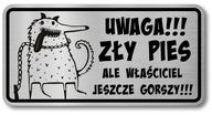 Pozorný pes Funny Sign