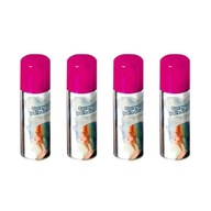 4x Zmývateľná farba na vlasy Pink 125 ml Makeup Spray Lak