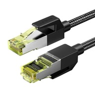 UZELENÝ KÁBEL LAN ETHERNET KAT. 7 RJ45 10GB/S FTP OPLOT 1M