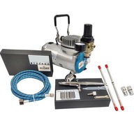 AB-130 AB130 airbrush 3 trysky 0,2; 0,3; 0,5 + mini kompresor TC-20C