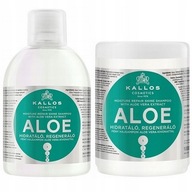 KALLOS VLASOVÁ SADA HYDRATAČNÁ ALOE MASKA + ŠAMPÓN 2x1000ml