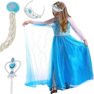 SET OUTFIT ELSA KOSTÝM ŠATY DOPLNKY FROZEN