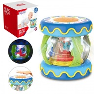 Hudobná hračka pre bábätká WOOPIE BABY Drum Music Box Projector 3v1