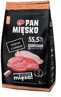 Suché krmivo Pan Meat s teľacím a morčacím mäsom 3 kg